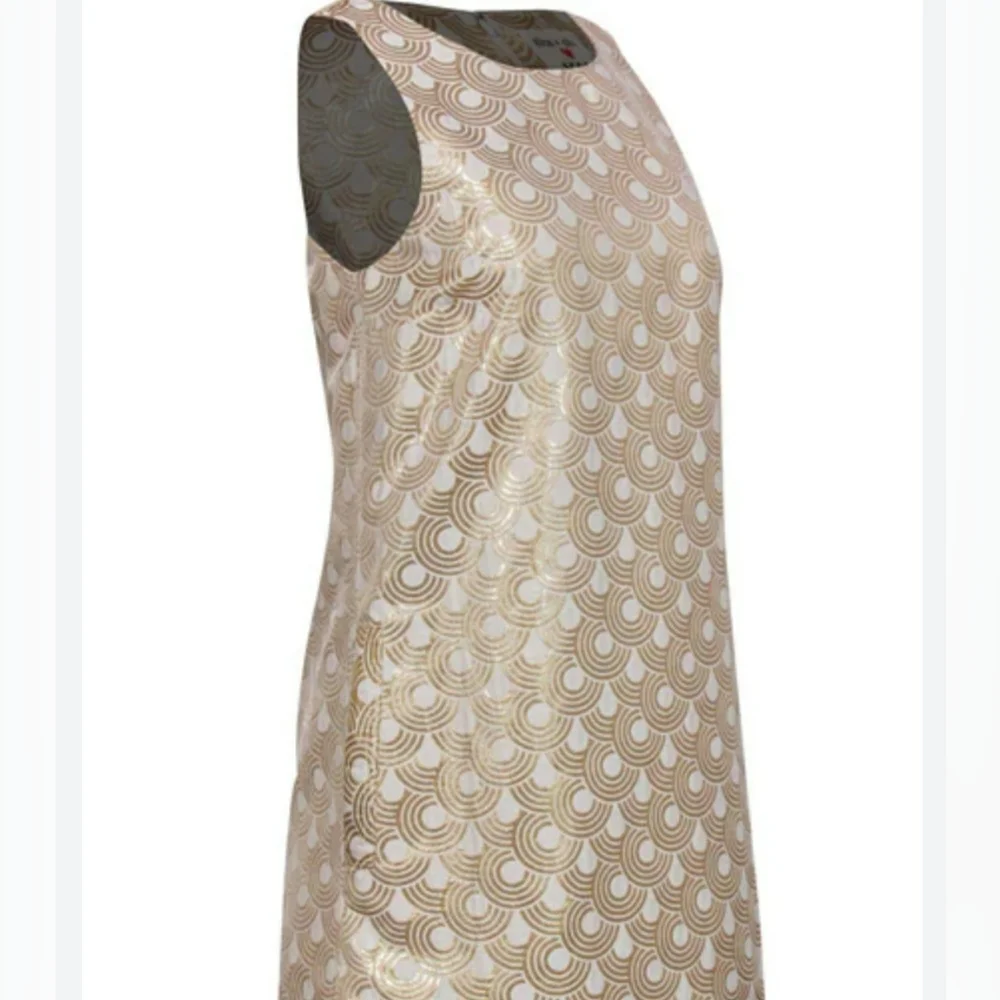 NWT Alice + Olivia Sz. L Cream and Gold Dress - Picture 1 of 4